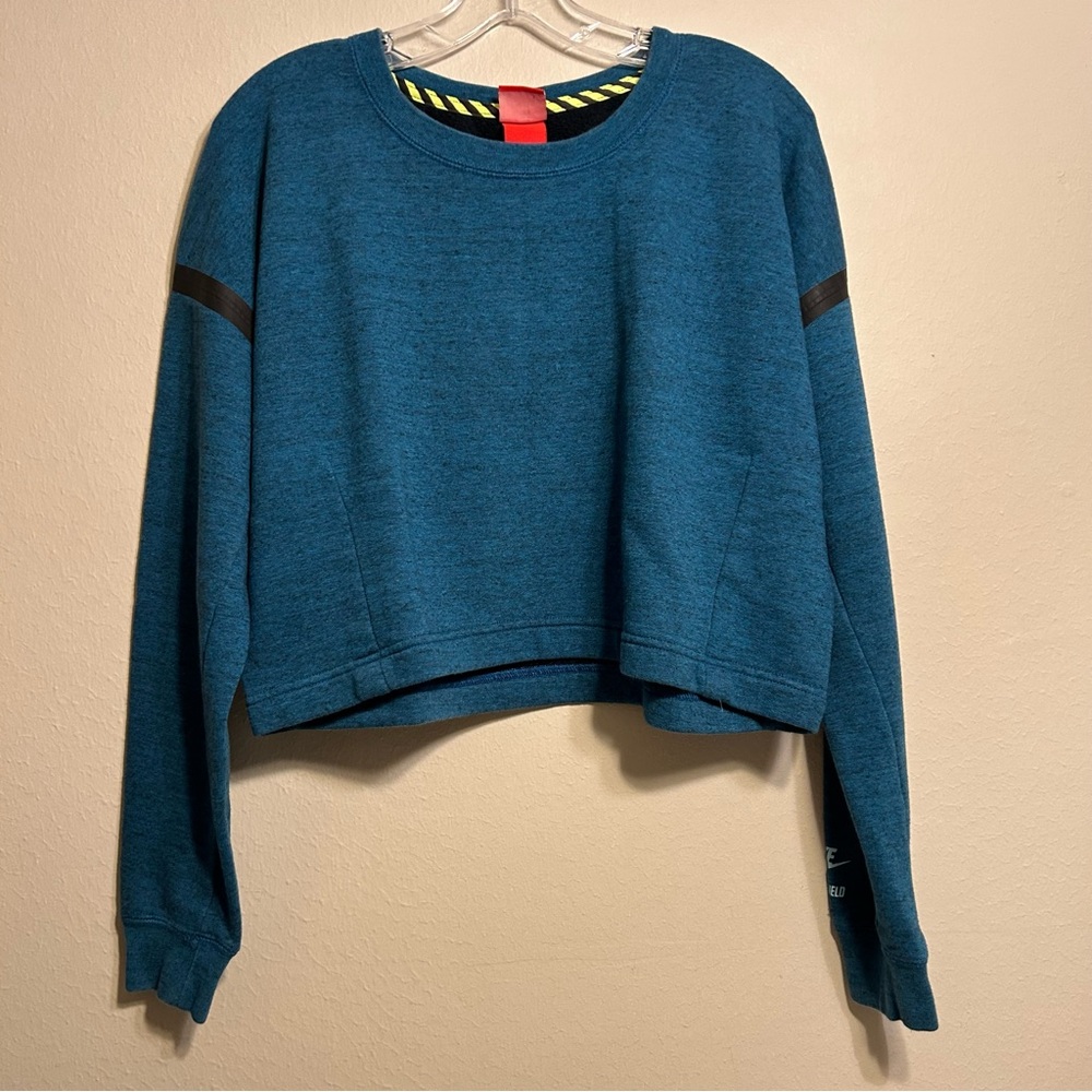 Nike Ru Tech Crew Crop Sweater Blue Size L‎